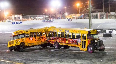 SCHOOL BUS DEMOLITION DERBY .